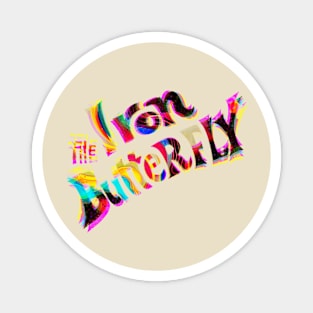 iron butterfly psychedelic graphic Magnet